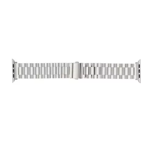 Forcell FA10 Apple Watch 42/44/45/49mm fém szíj, ezüst