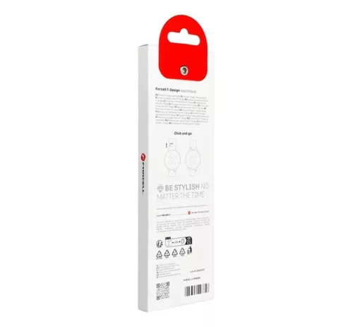 Forcell FS06 Samsung Watch 22mm fém szíj, fekete