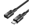 Hoco U107 USB-C hosszabbító kábel 1,2m, fekete