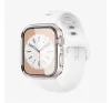 Spigen Ultra Hybrid Apple Watch 9 / 8 / 7 41mm tok, kijelzővédő felülettel, Crystal Clear, átlátszó