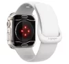 Spigen Ultra Hybrid Apple Watch 9 / 8 / 7 41mm tok, kijelzővédő felülettel, Crystal Clear, átlátszó