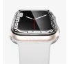 Spigen Ultra Hybrid Apple Watch 9 / 8 / 7 41mm tok, kijelzővédő felülettel, Crystal Clear, átlátszó