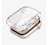 Spigen Ultra Hybrid Apple Watch 9 / 8 / 7 45mm tok, kijelzővédő felülettel, Crystal Clear, átlátszó