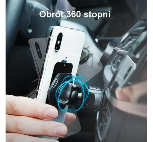 Spigen QS24 mágneses univerzális autós tartó, fekete