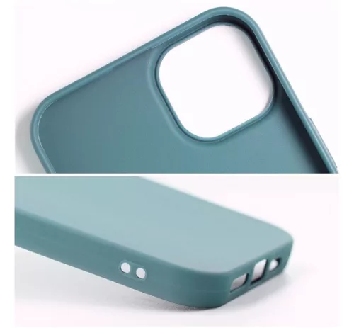 Matt szilikon Samsung Galaxy A35 5G tok, zöld