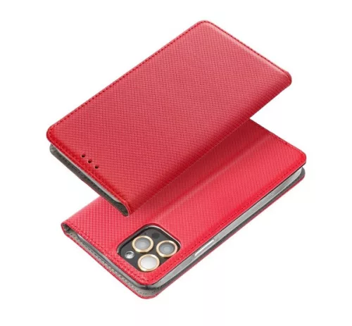 Magnet Samsung Galaxy A55 mágneses flip tok, piros