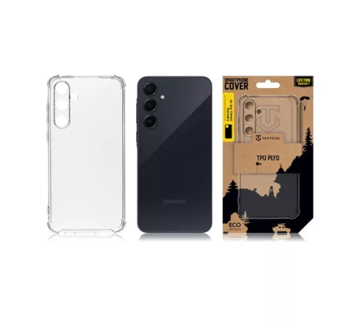 Tactical Plyo Samsung Galaxy A55 5G szilikon tok, átlátszó
