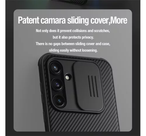 Nillkin CamShield Pro Samsung Galaxy A35 5G műanyag hátlap tok, fekete