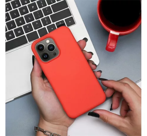 Forcell Silicone Xiaomi redmi 13C szilikon tok, barack