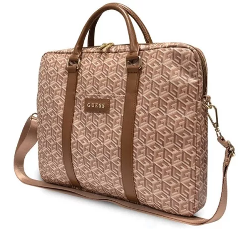 Guess GCube Stripes GUCB15HGCFSEW 16" tablet táska, barna