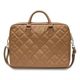   Guess Quilted 4G GUCB15ZPSQSSGW 16" tablet táska, barna