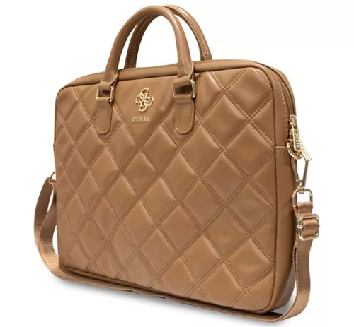 Guess Quilted 4G GUCB15ZPSQSSGW 16" tablet táska, barna