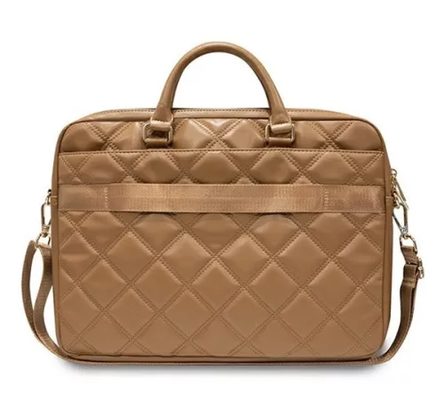 Guess Quilted 4G GUCB15ZPSQSSGW 16" tablet táska, barna