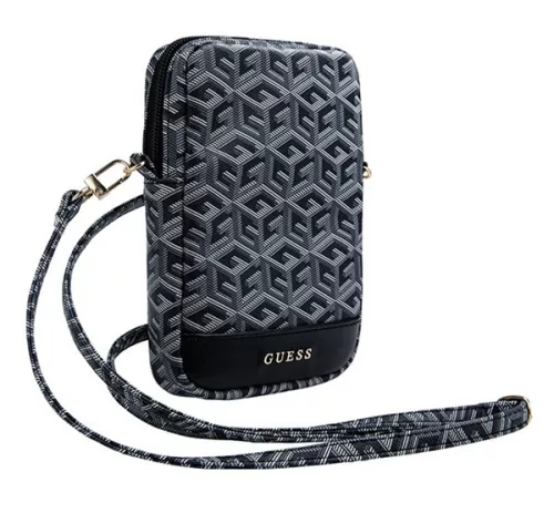Guess Zip GCube Bottom Stripe GUWBZPGCSPGK kis táska, fekete