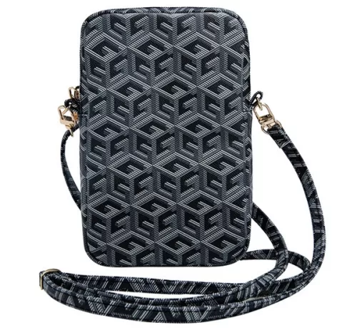 Guess Zip GCube Bottom Stripe GUWBZPGCSPGK kis táska, fekete