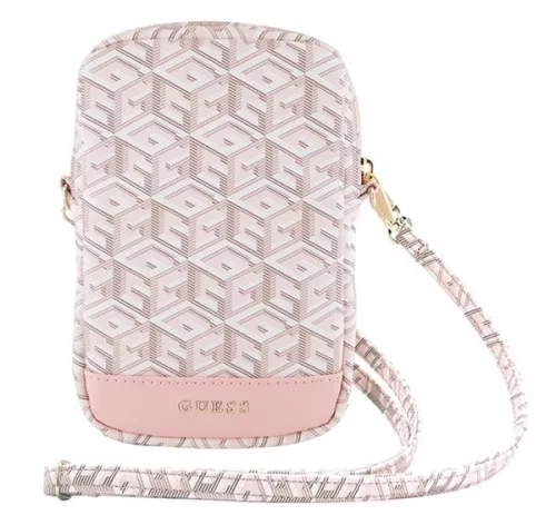 Guess Zip GCube Bottom Stripe GUWBZPGCSPGP kis táska, rózsaszín
