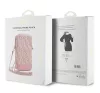 Guess Zip GCube Bottom Stripe GUWBZPGCSPGP kis táska, rózsaszín