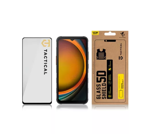 Tactical Glass Shield 5D Samsung Galaxy Xcover 7 kijelzővédő üvegfólia, fekete