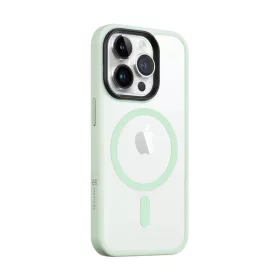   Tactical MagForce Hyperstealth Apple iPhone 14 Pro Magsafe hátlap tok, áttetsző/világoszöld