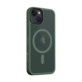   Tactical MagForce Hyperstealth Apple iPhone 13 Magsafe hátlap tok, áttetsző/sötétszöld