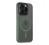 Tactical MagForce Hyperstealth Apple iPhone 15 Pro Magsafe hátlap tok, áttetsző/sötétszöld