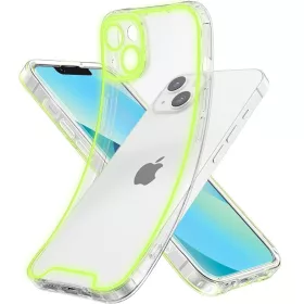   Apple iPhone 12 Pro foszforeszkáló / sötétben világító szilikon tok, sárga