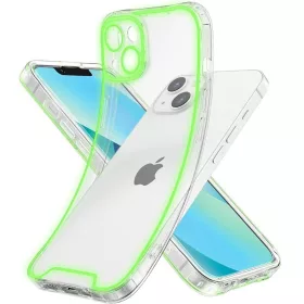   Apple iPhone 14 Pro foszforeszkáló / sötétben világító szilikon tok, zöld
