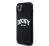 DKNY Liquid Silicone Arch Logo MagSafe iPhone 15 Plus hátlap tok, fekete