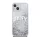 DKNY Liquid Glitter Arch Logo iPhone 15 hátlap tok, átlátszó