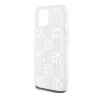 DKNY Liquid Glitter Checkered Pattern iPhone 15 hátlap tok, átlátszó