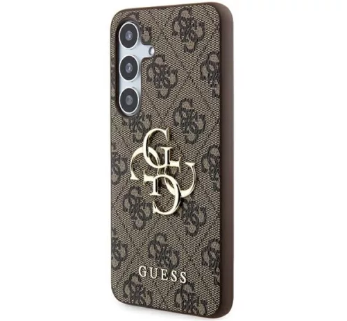 Guess 4G Big Metal Logo Samsung Galaxy A35 hátlap tok, barna, CSA354GMGBR