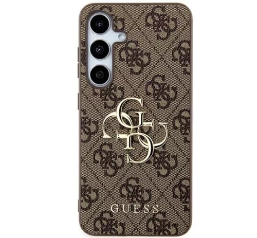 Guess 4G Big Metal Logo Samsung Galaxy A35 hátlap tok, barna, CSA354GMGBR