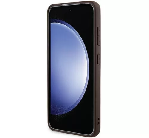 Guess 4G Big Metal Logo Samsung Galaxy A35 hátlap tok, barna, CSA354GMGBR