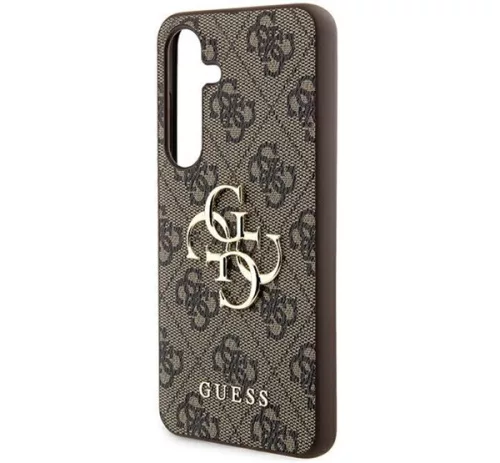 Guess 4G Big Metal Logo Samsung Galaxy A35 hátlap tok, barna, CSA354GMGBR