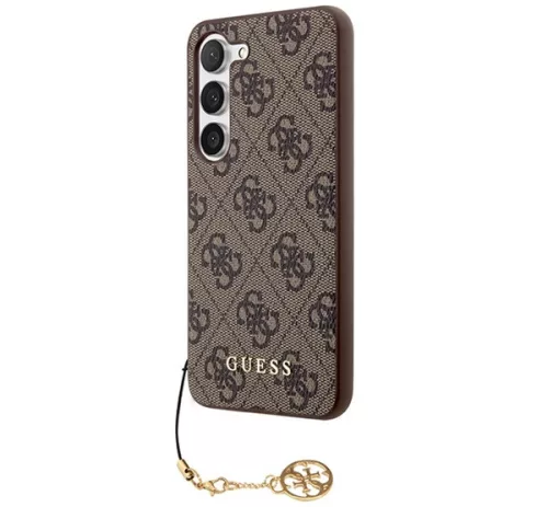 Guess 4G Charms Collection Samsung Galaxy A35 hátlap tok, barna, CSA35GF4GBR