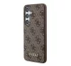 Guess 4G Metal Gold Logo Samsung Galaxy A35 hátlap tok, barna, GUOHCSA35G4GFBR