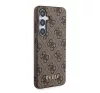 Guess 4G Metal Gold Logo Samsung Galaxy A35 hátlap tok, barna, GUOHCSA35G4GFBR