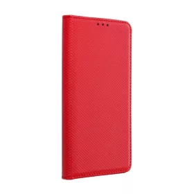   Magnet Xiaomi Redmi Note 13 Pro + 5G mágneses flip tok, piros