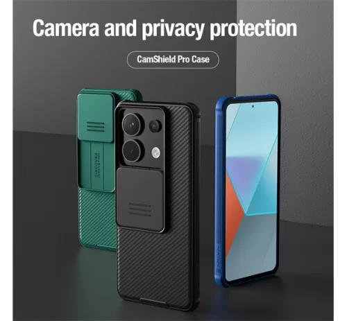 Nillkin CamShield Pro Xiaomi Redmi Note 13 Pro 5G/ Poco X6 5G hátlap tok, fekete