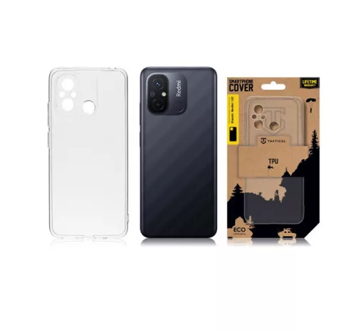 Tactical TPU Xiaomi Redmi 12C hátlap tok, átlátszó