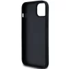 DKNY PU Leather Repeat Pattern Tonal Stripe Apple iPhone 15 Plus hátlap tok, fekete