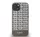 DKNY PU Leather Repeat Pattern Bottom Stripe Apple iPhone 13 Magsafe kompatibilis hátlap tok, barna
