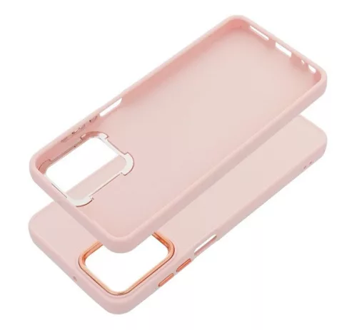 Frame Motorola G73 közepesen ütésálló tok kameravédő kerettel, rózsaszín