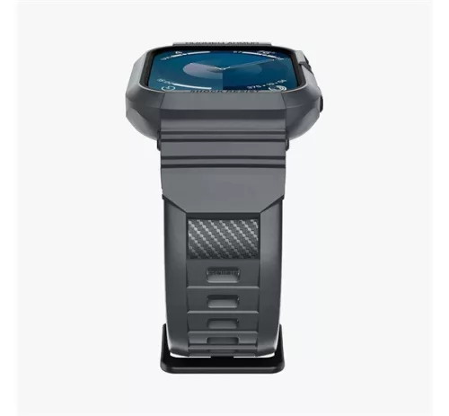 Spigen Rugged Armor Pro Apple Watch 9 / 8 / 7 45mm / SE (2nd / 1st Gen) / 6 / 5 / 4 44mm tok, sötétszürke