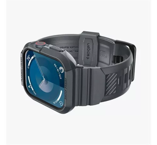 Spigen Rugged Armor Pro Apple Watch 9 / 8 / 7 45mm / SE (2nd / 1st Gen) / 6 / 5 / 4 44mm tok, sötétszürke