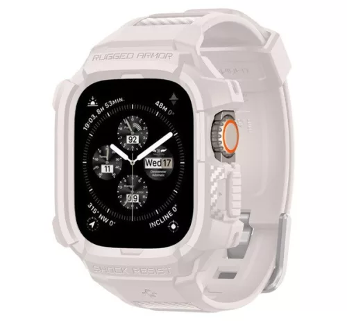 Spigen Rugged Armor Pro Apple Watch Ultra 4 / 3 / 2 / 1 49mm tok / szíj, bézs