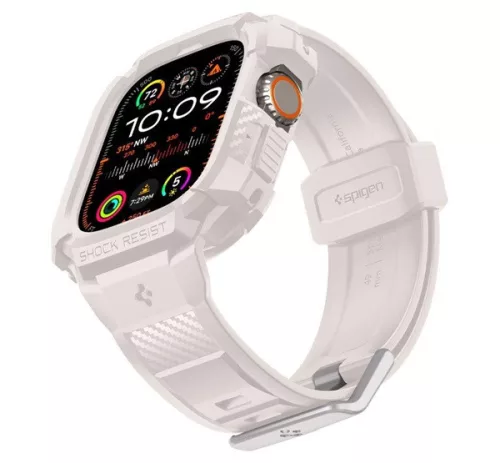Spigen Rugged Armor Pro Apple Watch Ultra 4 / 3 / 2 / 1 49mm tok / szíj, bézs