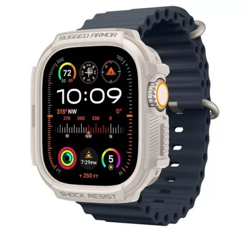 Spigen Rugged Armor Apple Watch Ultra 4 / 3 / 2 / 1 49mm tok, bézs