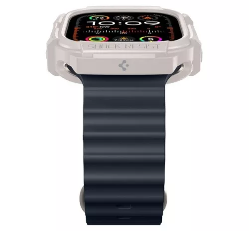 Spigen Rugged Armor Apple Watch Ultra 4 / 3 / 2 / 1 49mm tok, bézs