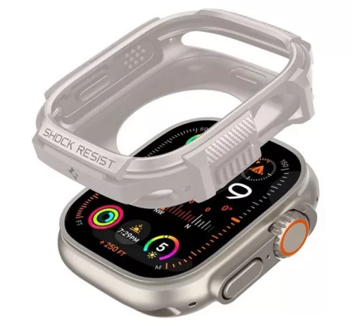 Spigen Rugged Armor Apple Watch Ultra 4 / 3 / 2 / 1 49mm tok, bézs
